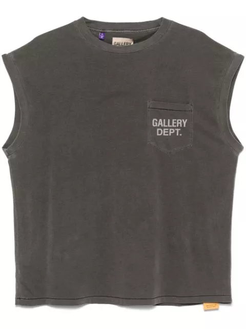 GALLERY DEPT. logo-print sleeveless T-shirt Men 0113