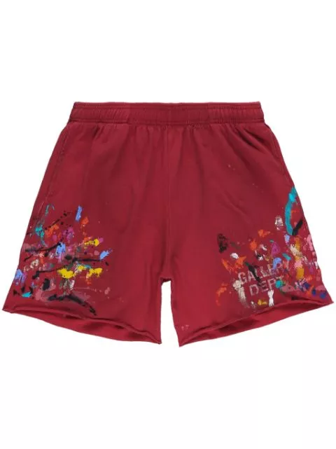 Affordable GALLERY DEPT. Insomnia paint-splatter track shorts Men 0119