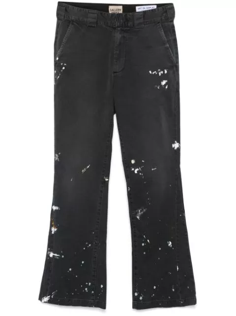 GALLERY DEPT. paint splatter-detail trousers Women 0113