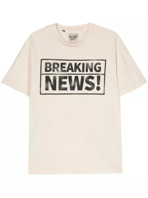 Cheap GALLERY DEPT. Breaking News T-shirt Men 0118