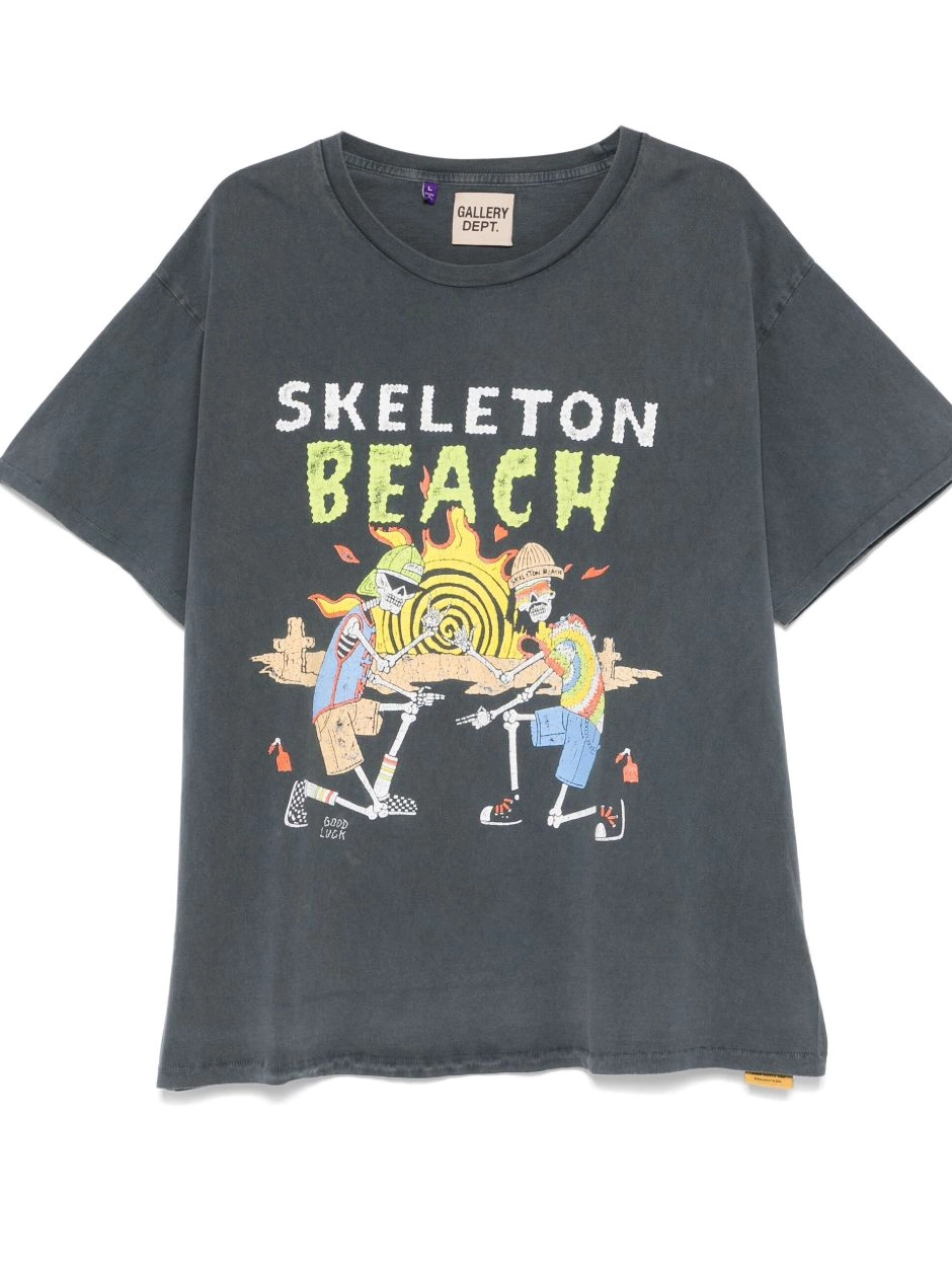 Cheap Women Beach DEPT. T-shirt GALLERY Skeleton 0214