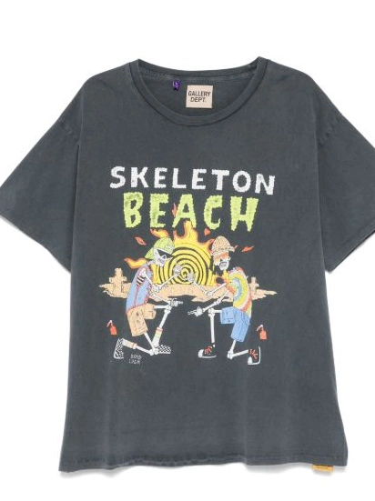 Cheap Women Beach DEPT. T-shirt GALLERY Skeleton 0214